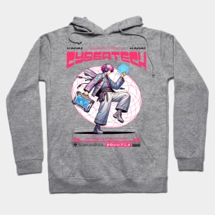 kawaii cyber tech anime girls Hoodie